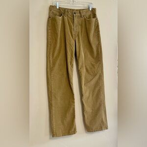Lands’ End Men’s Traditional Fit Corduroy Pants 32x32 Tan